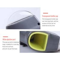 Pet Treat Launcher features a transparent bottle cap and wide injection port designed for easy treat dispensing.